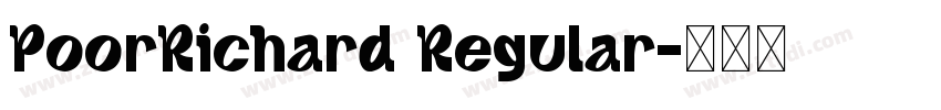 PoorRichard Regular字体转换